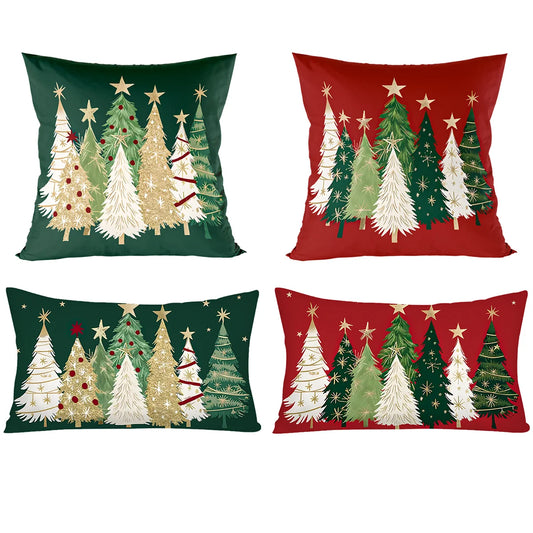 Christmas Pillow Cover Merry Christmas Party Decoration 2025 Xmas Christmas Tree Pillow Cover Navidad Natal New Year Gift 2026