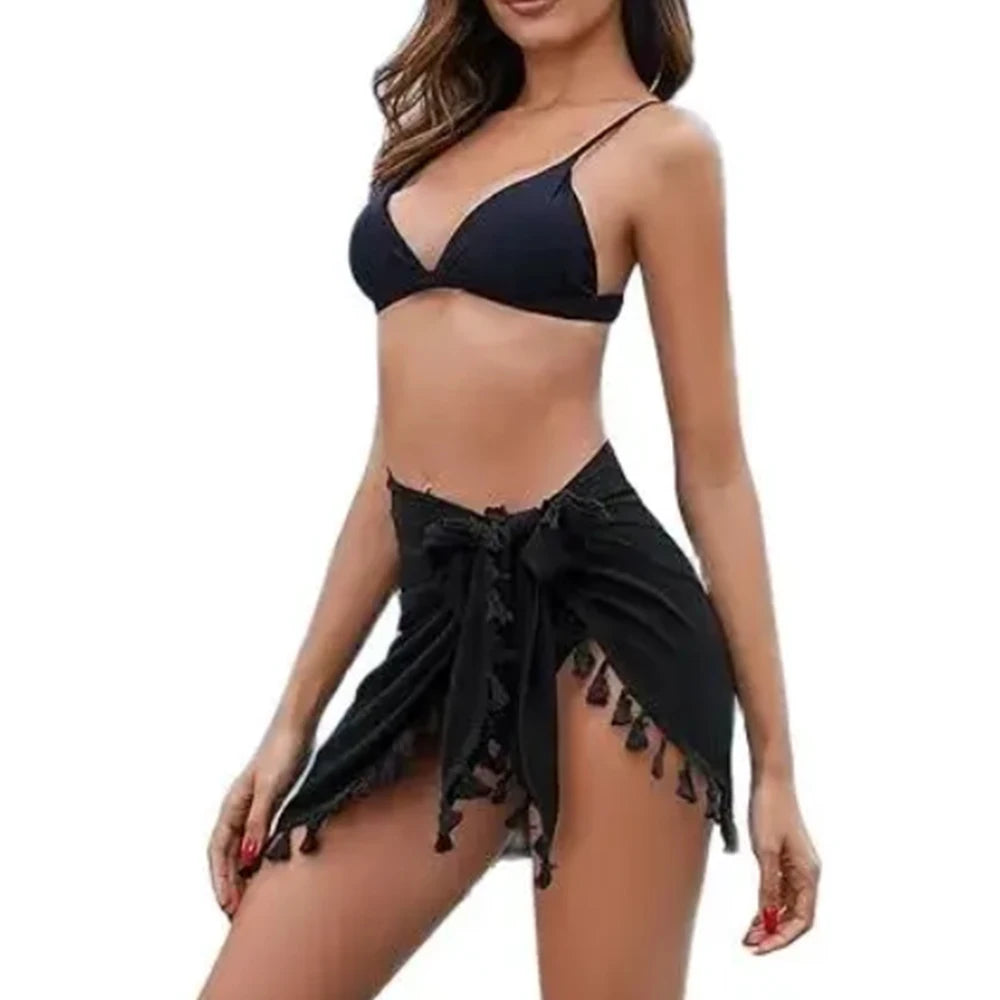 Dosabolakosa Sarong Sexy Chiffon - Kurz Rayon Einheitsgröße