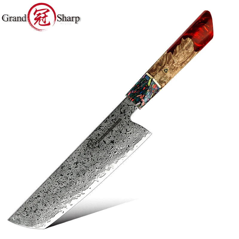 Grandsharp DMS-121 Damastmesser Set - 67 Lagen 13cm 36.8cm