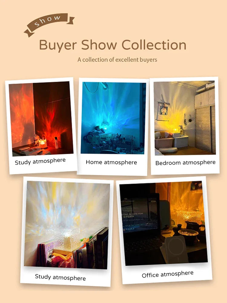 Aurora light projector – mood lamp for bedroom, bar, or restaurant