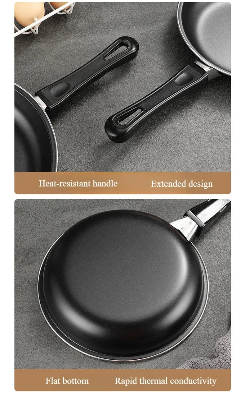 Chef Gusseisen Pfannen Set - 20/25/30cm Antihaft Induktion