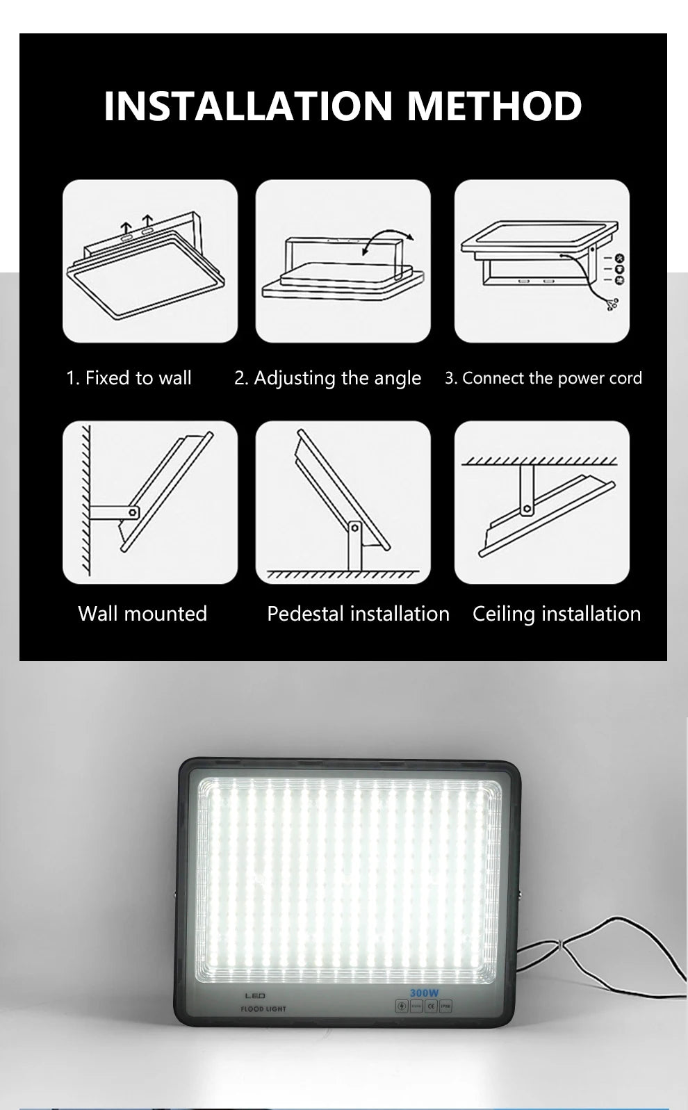 LED-Flutlicht Outdoor-Beleuchtung 220V 240V Flutlicht wasserdicht IP66 Reflektor Projecteur LED Exterieur Focus Spotlight