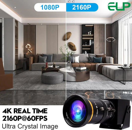 ELP ELP-USB4KCAM30H 4K60FPS Webcam - USB3.0 HDMI 1/2.8"