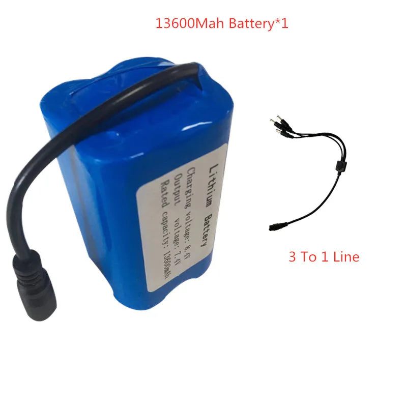 RC-Boot-Akku 2025: 7.4V 13600Mah 6800Mah Battery For V020 V900 2011-5 V007 C18 H18 V18 D18B FX88 - Remote Control RC Fishing Bait Boat Battery Parts Collection