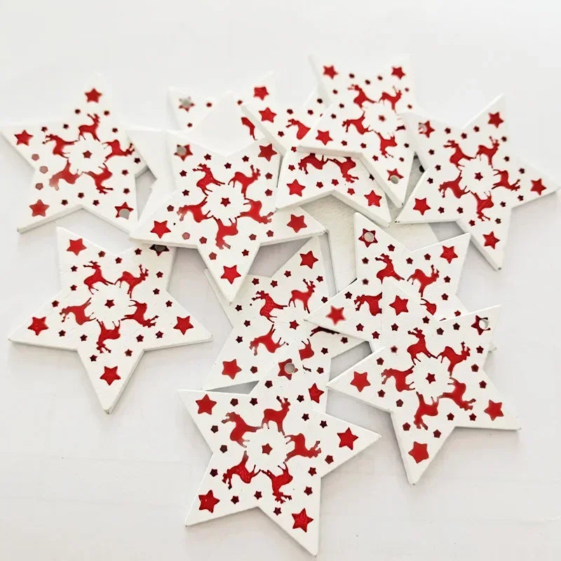 HighConcerned Mini Holzdeko - Unbehandeltes Holz, 4x5 cm, 10 Stück