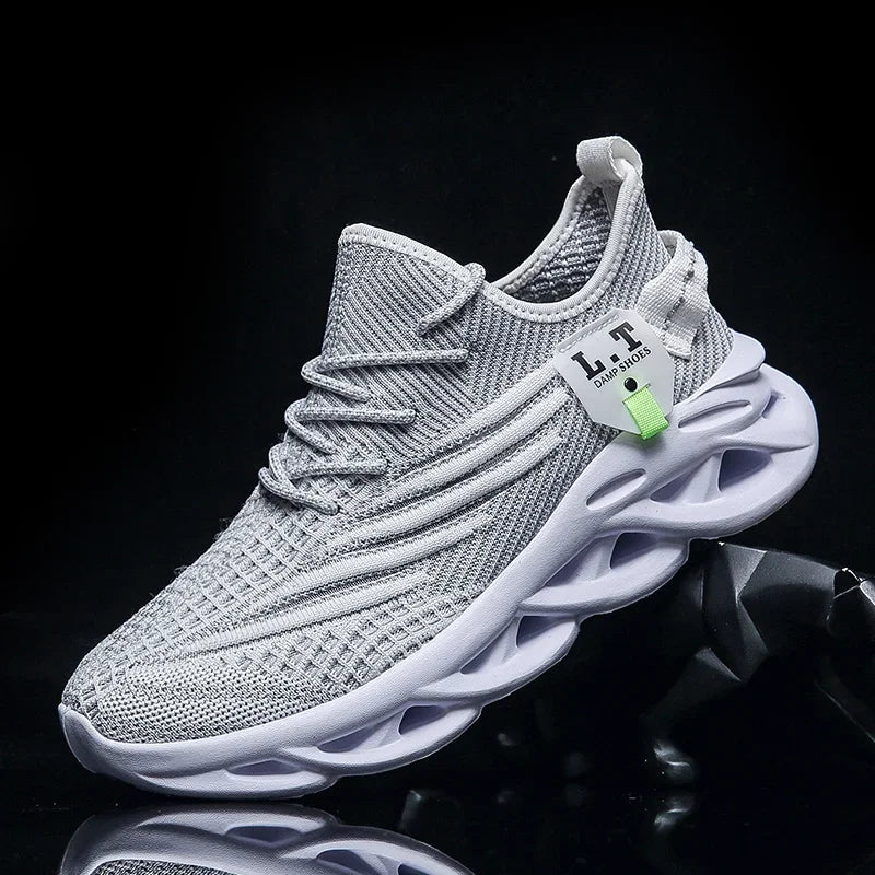 Herren-Sport-Sneaker 2025: YRZL Männer Sport Laufen Schwarz Jogging Schuhe Lässige Sneaker Outdoor Atmungsaktiv Mesh Frauen Leicht Stoßdämpfung Schwarz Tennis Kollektion