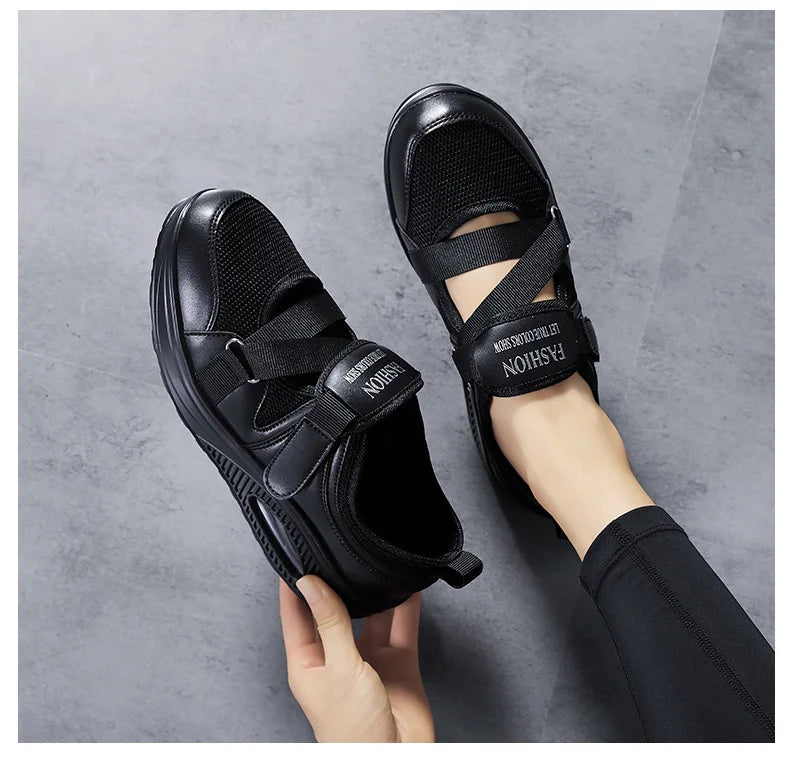 Women's Shoes 2022 Fashion Breathable Wedge Air Sneakers Lightweight Platform Sport Shoes Summer Woman Vulcanize Shoes