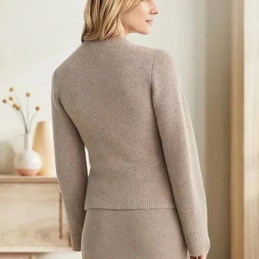 Fdfklak Cardigan Strickjacke O Neck - Kapazität Mittleres Gewicht 120 bis 220 g m2, Leistung Regular Fit, Größe Regular