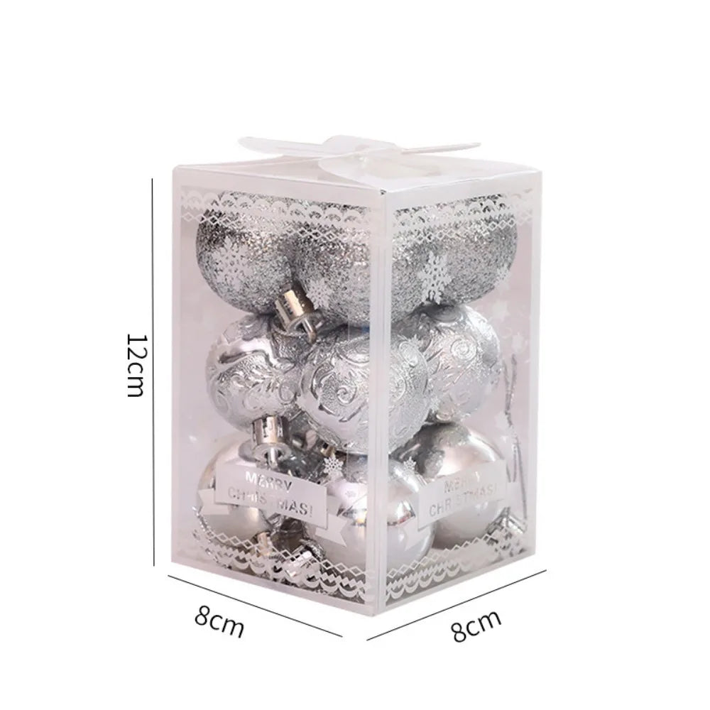 Choice Kugeln 12er Set - Kunststoff-Weihnachtskugeln 4 cm, 9 Farben