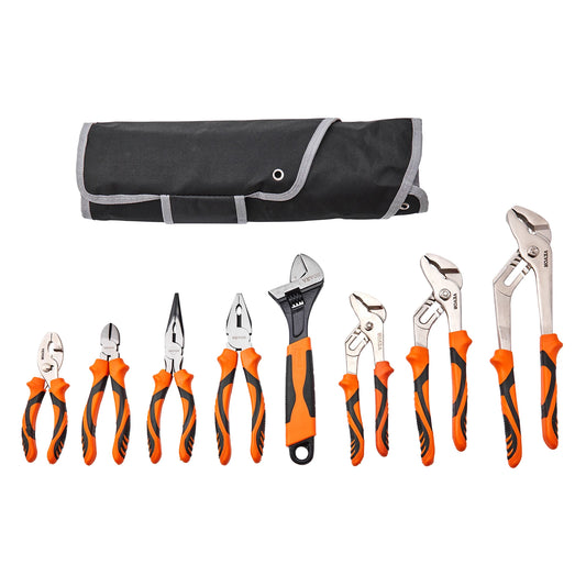 VEVOR 8-teiliges Zangen-Set - Hochwertige Kohlenstoffstahl Zangen 30cm/25cm/20cm
