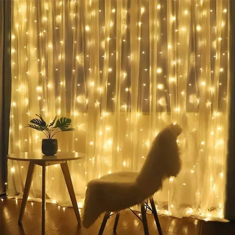 TCATTAC 01YAYA Zdalnie sterowane kurtyny świetlne LED USB – długość 3/4/6 m, prąd stały 5 V