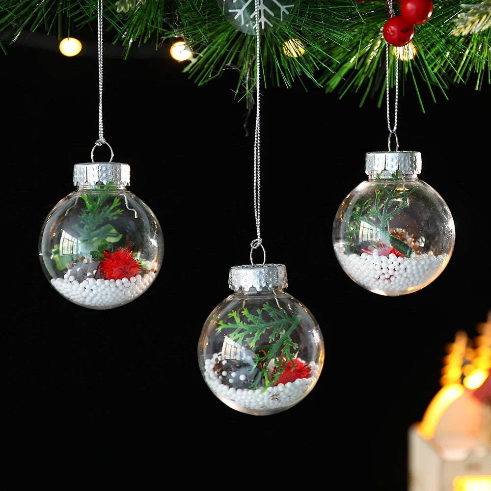 Partigos Hängende Schneekugel Kristall - Kapazität 5 Stk; Größe Ø4 cm