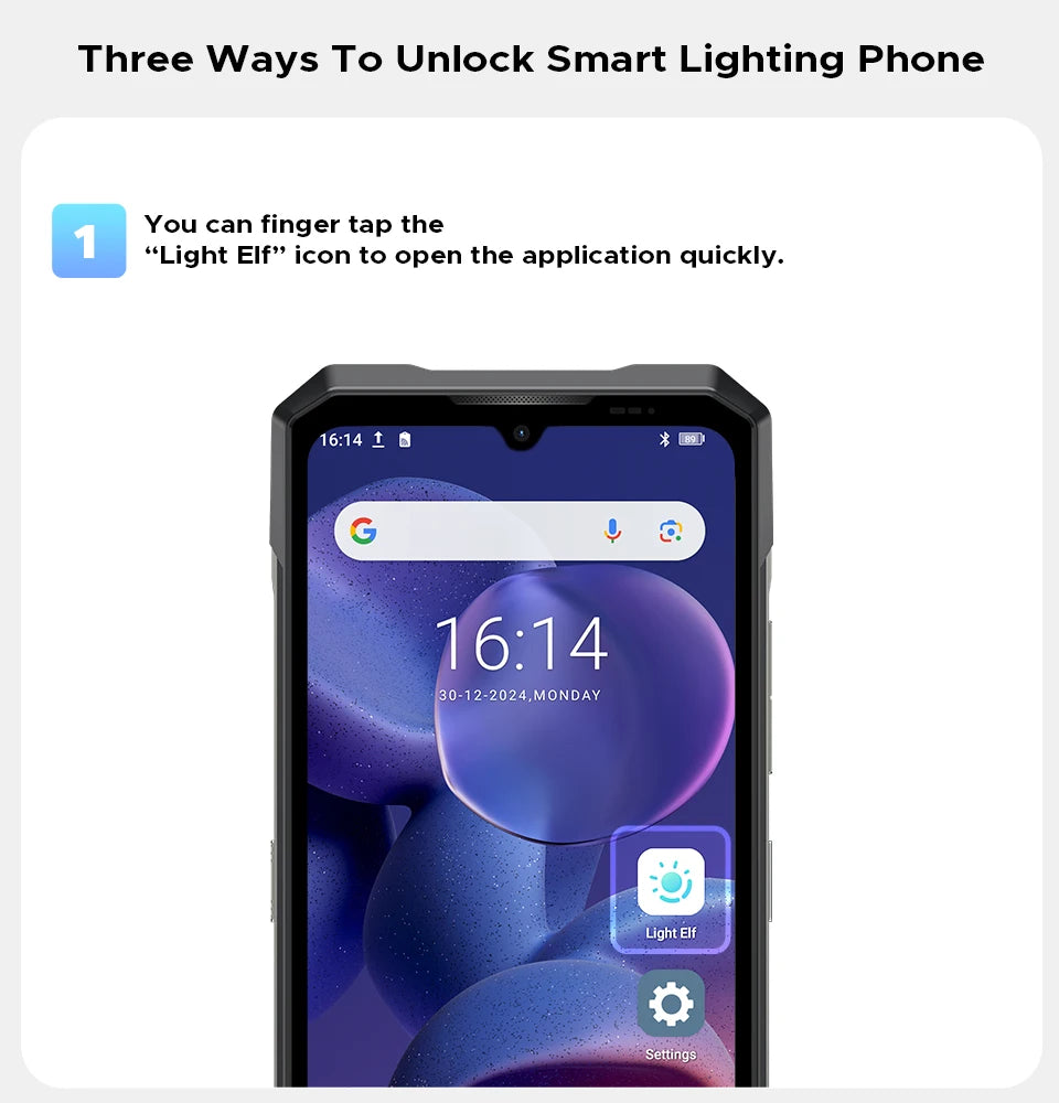 DOOGEE Blade GT Ultra LED-Lichteffekt - 5500 mAh, 33 W, 6.72 Zoll