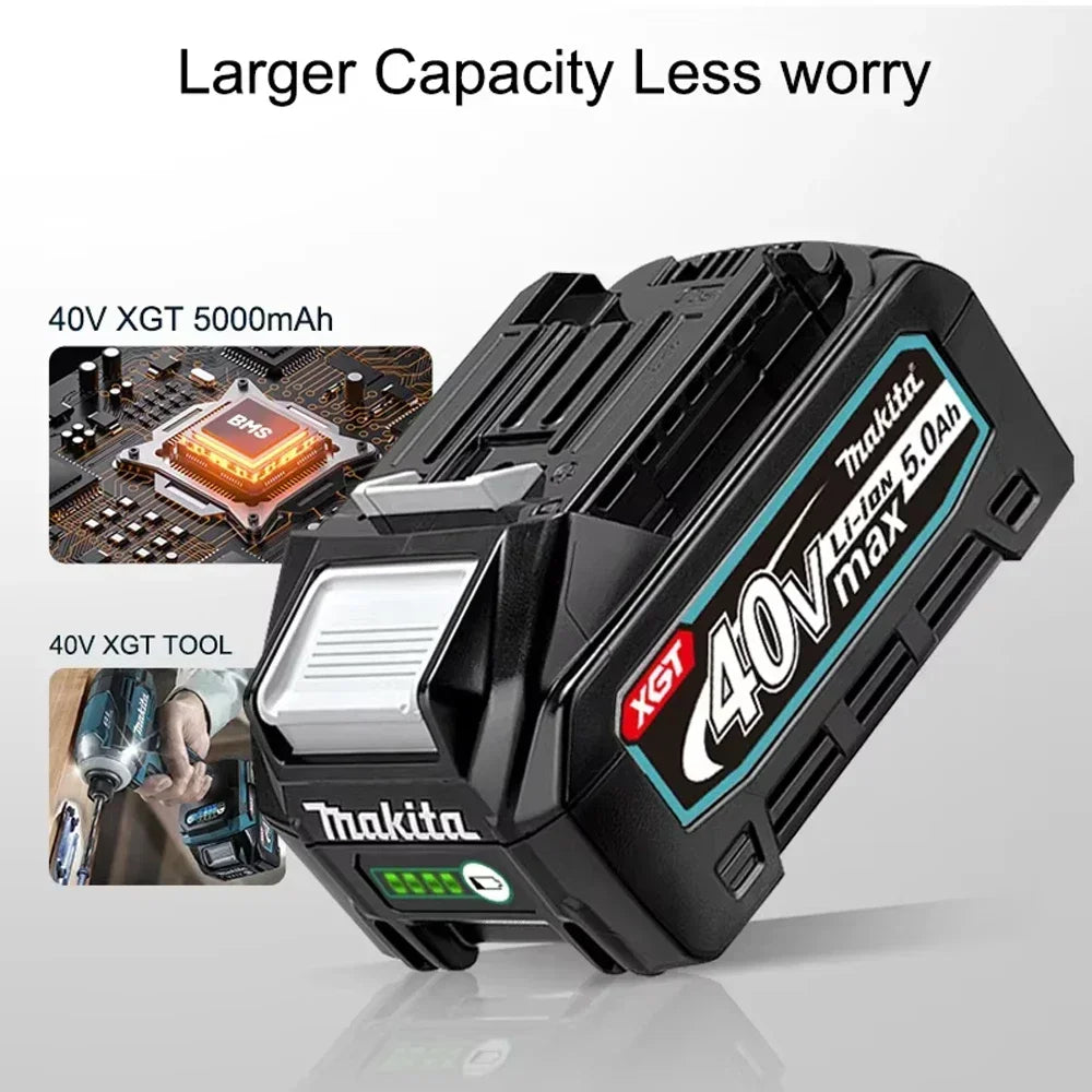 🔋Makita 40V battery cutting machine rechargeable lithium-ion 21700 cell original battery 5.0Ah, 40V, BL4025，BL4040，BL4050🔋