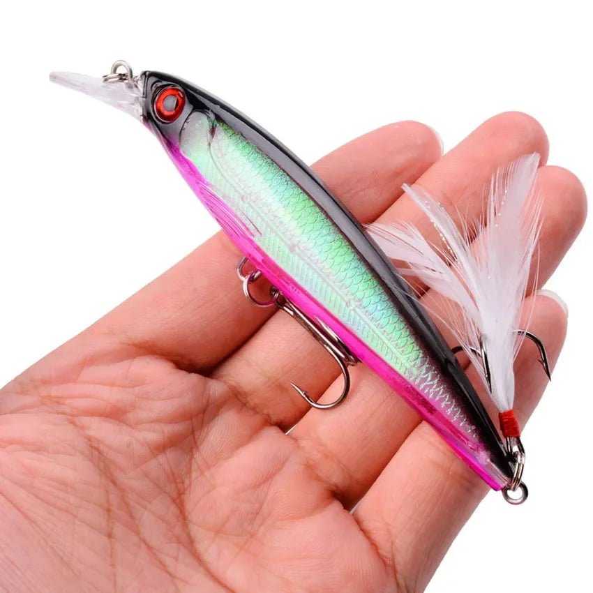 AOracle Laser Minnow Schwimmköder - 11cm 13g 0.6-1.8m