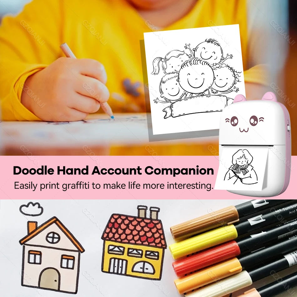 Imprimantă de etichete Bluetooth 2025: Imprimantă termică Smart-Pocket de 58 mm - Colecție de imprimare mobilă