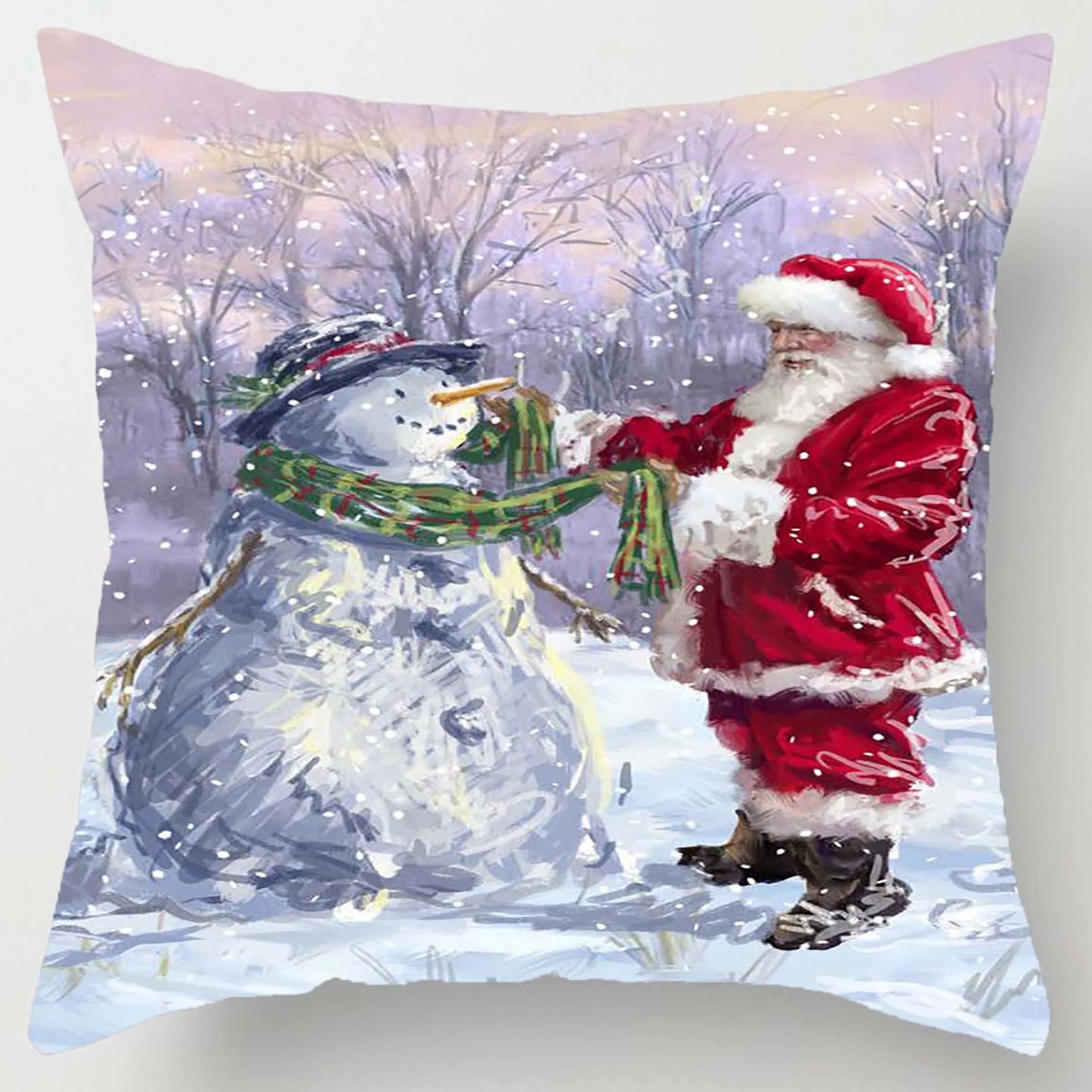 2025 New Year Christmas pillow case 30*50cm,40*40cm,45x45cm, cushion cover home Christmas decoration pillow case