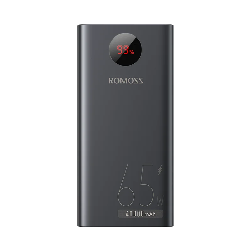 ROMOSS PEA40PRO Power Bank - 40000mAh Kapazität, 65W Schnellladung, USB C Port