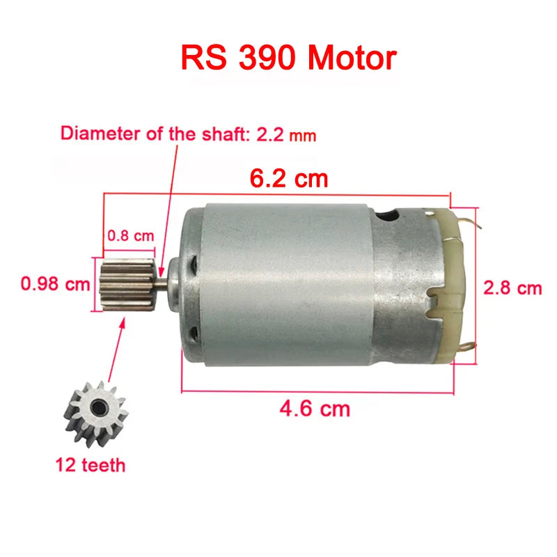 Children's electric car DC motor, kid's car high speed motor,DL 550 High-power motor 570 35000rpm engine