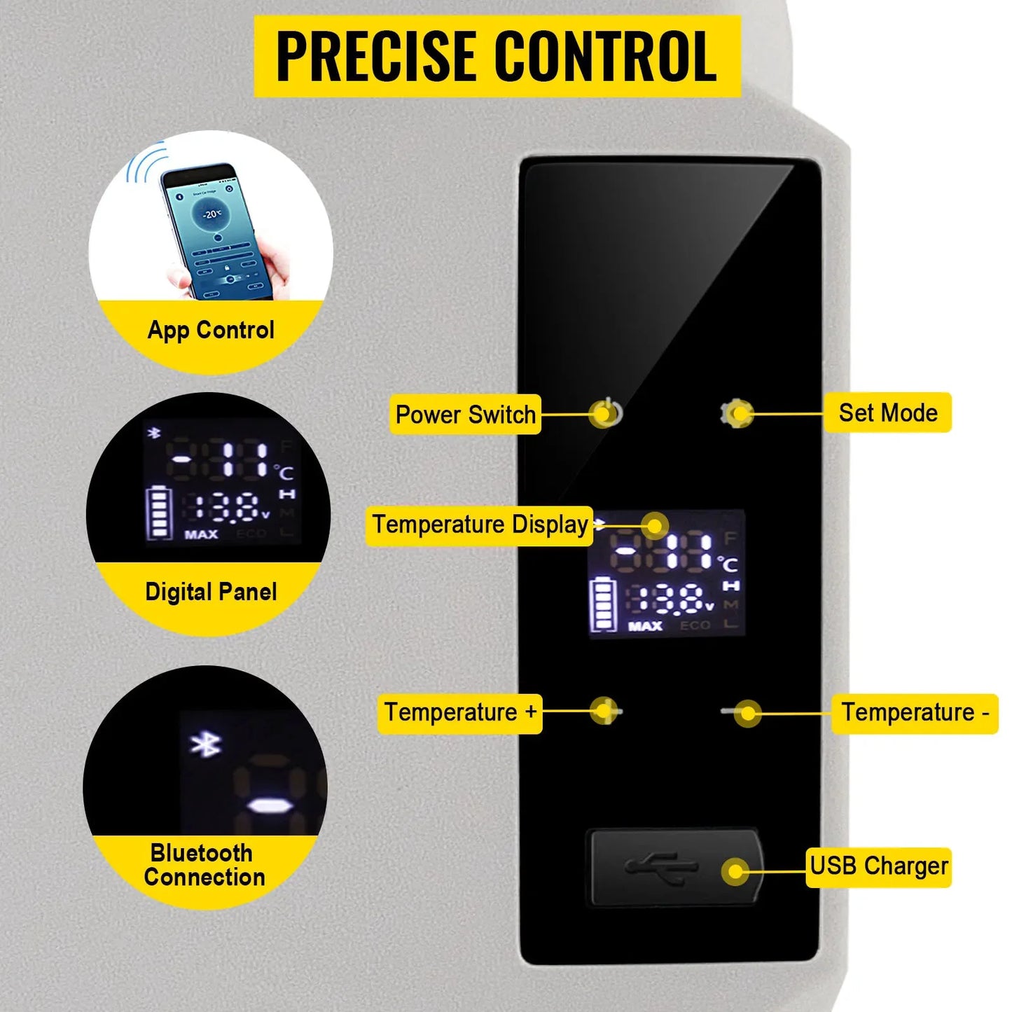 VEVOR 30L Autokühlschrank Kompressor-Kühlbox - 30 L Akku/Netz Kompakt