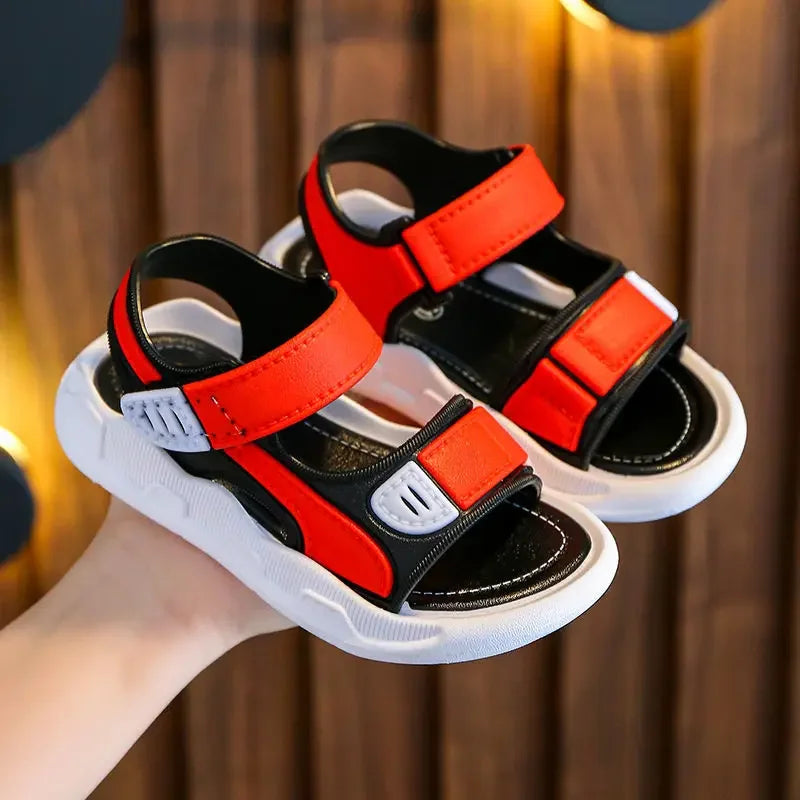 Sommer Baby Sandalen 2025 - Einfarbig Baby Jungen Weiche Sohle - Rutschfest Jungen Mädchen Kleinkind Strand Schuhe