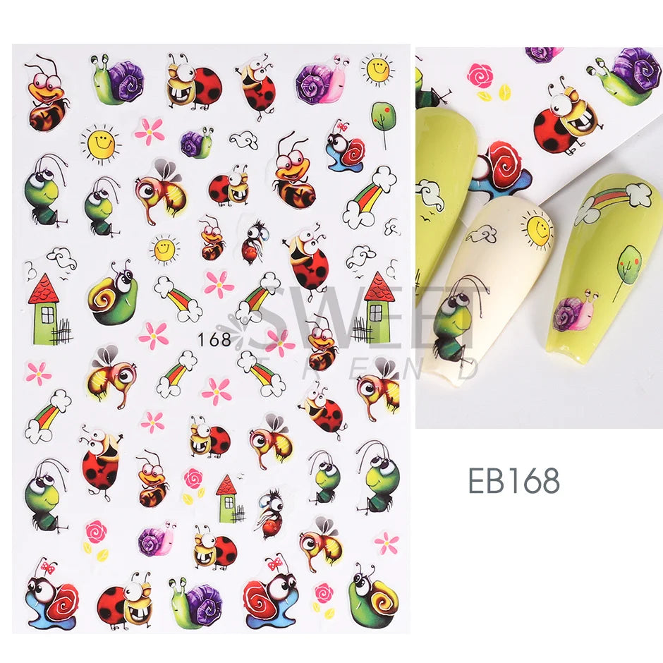 SWEET TREND JINO 3D Blumenaufkleber - 12 Stück Matte S