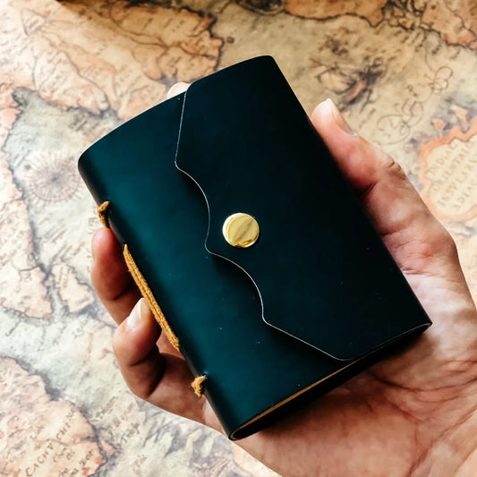 Notizbuch 2025: BOHY Handmade Notebook Minimalist Pu Leather - Retro Travel Portable Ledger Book Writing Pads Collection