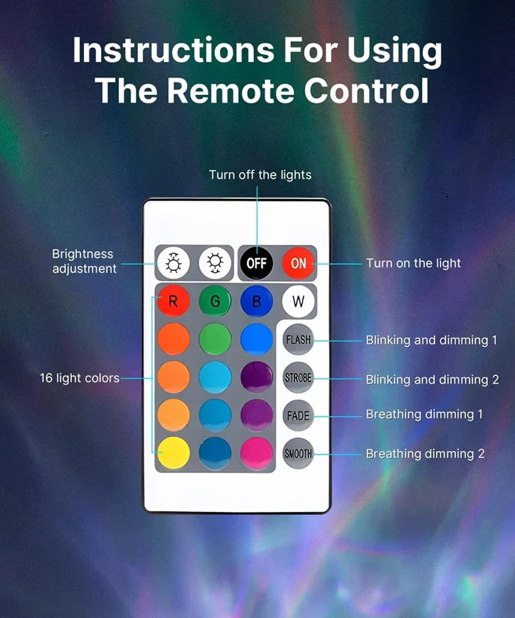 Aurora light projector – mood lamp for bedroom, bar, or restaurant