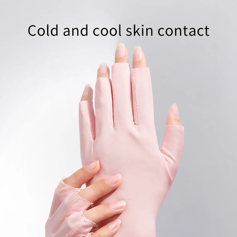 Nail Art Glove UV Protection Glove 3 Colors Anti-UV Radiation Protection Gloves Protecter For Nail Art Gel Led Lamp Manicure Too