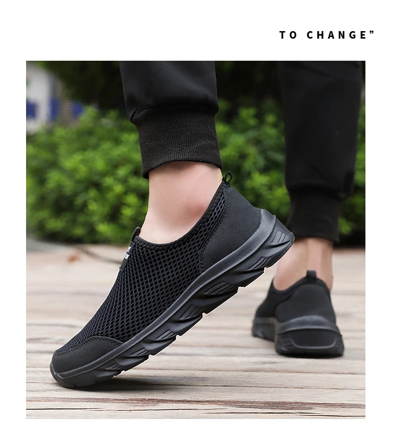 Men's Sneakers Breathable Men Casual Shoes Outdoor Male Slip On Loafers Walking Sneakers Tennis For Men