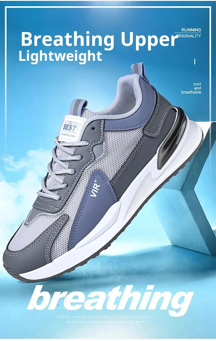 Men Shoes 2024 New Fashion Sneakers for Men Leather Shoes Comfort Lightweight Casual Shoes Outdoor WalkingFootwear