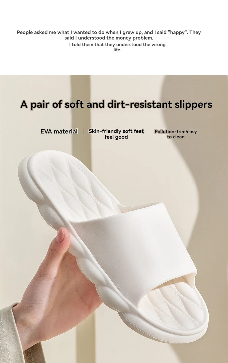 Women Summer Slippers Men Home Shoes Household Indoor Bathroom Bathing Couple EVA Slippers Sandals Slippers Anti-slip Anti-odor