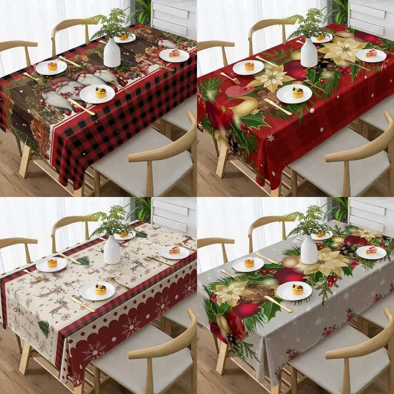Home Decor Festive Christmas Tablecloth Design Restaurant kitchen tablecloth living room home decoration party decoration