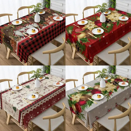 Home Decor Festive Christmas Tablecloth Design Restaurant kitchen tablecloth living room home decoration party decoration
