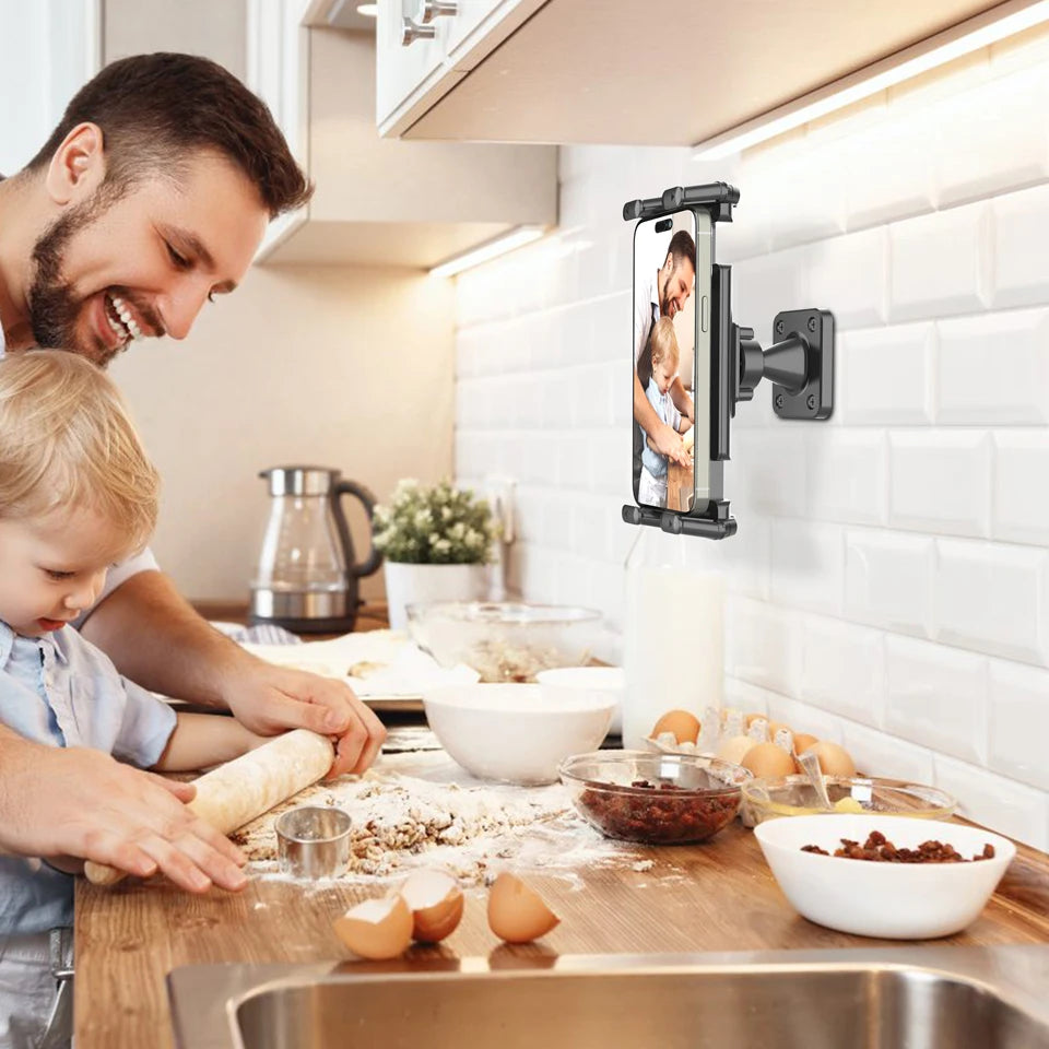 OUTMIX Wall Tabletstand 360° flexibel - 4–13 Zoll, Metall