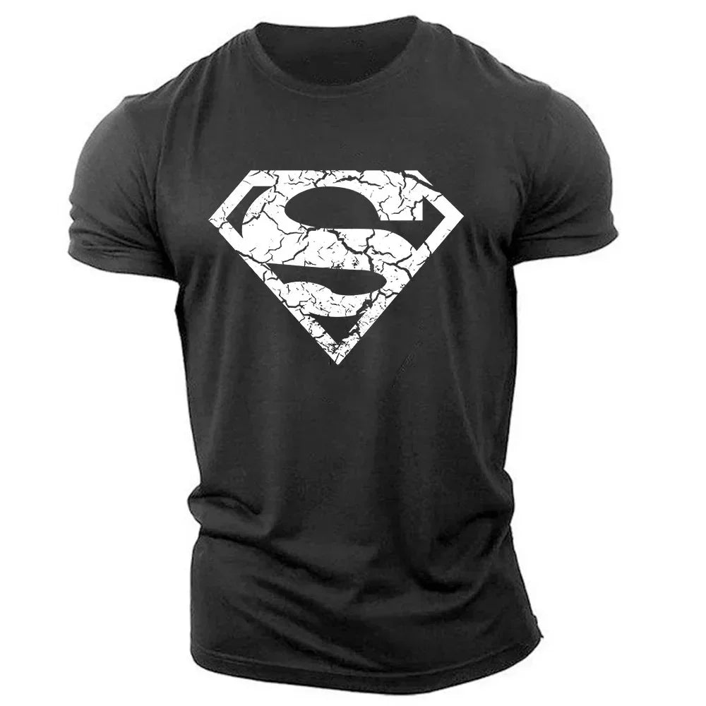 Herren T-Shirt 2025 - Summer Casual Outdoor Sports 2D Cartoon Print Quick Drying Crewneck