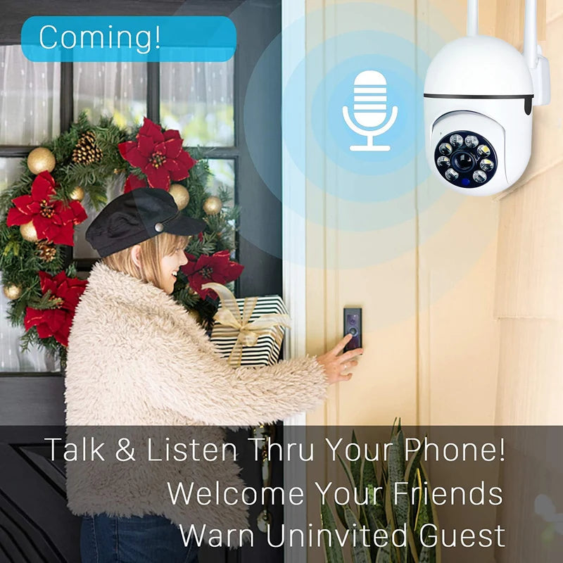 Überwachungskamera 2025: 3MP WiFi Camera Home PTZ IP - Color Night Audio Wireless Surveillance Auto Tracking Collection