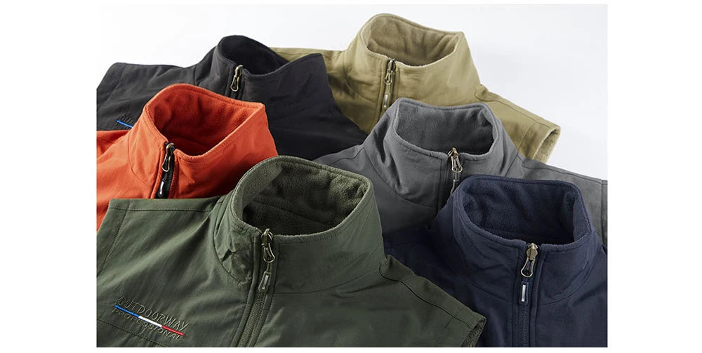 AlpinPro Field Outdoor-Weste Warm - 6 Taschen, Fleece M-XXL