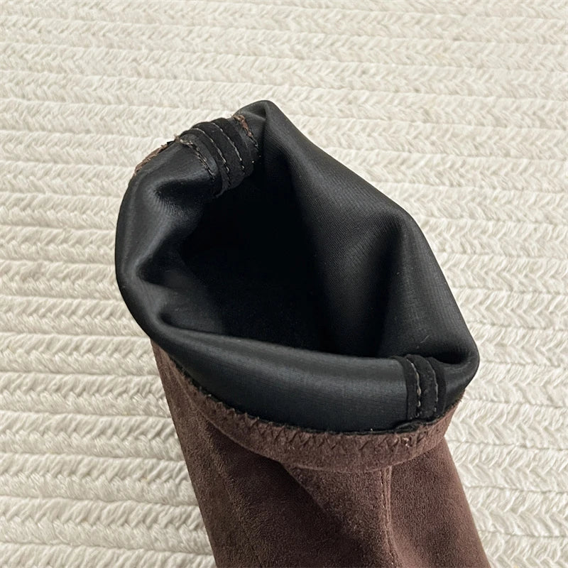 Ghete fără gleznă Ohmmayby ​​​​Slip-On - Mărimi 36-41, Toc 3-5 cm