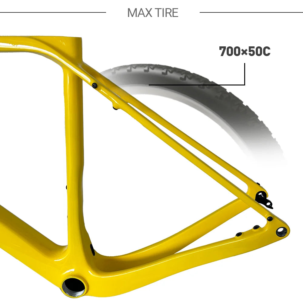 FARAOLLC GT30 Carbon Gravel Rahmen - T47 700Cx50C Disc
