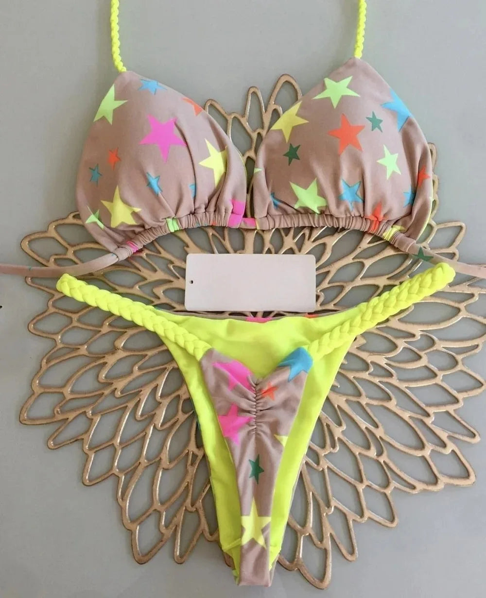 Bikini-Set: Zwei-teiliger Schwimmanzug Stylish Design Hautfreundlich - Beach-Holiday Pool Schwimmbekleidung