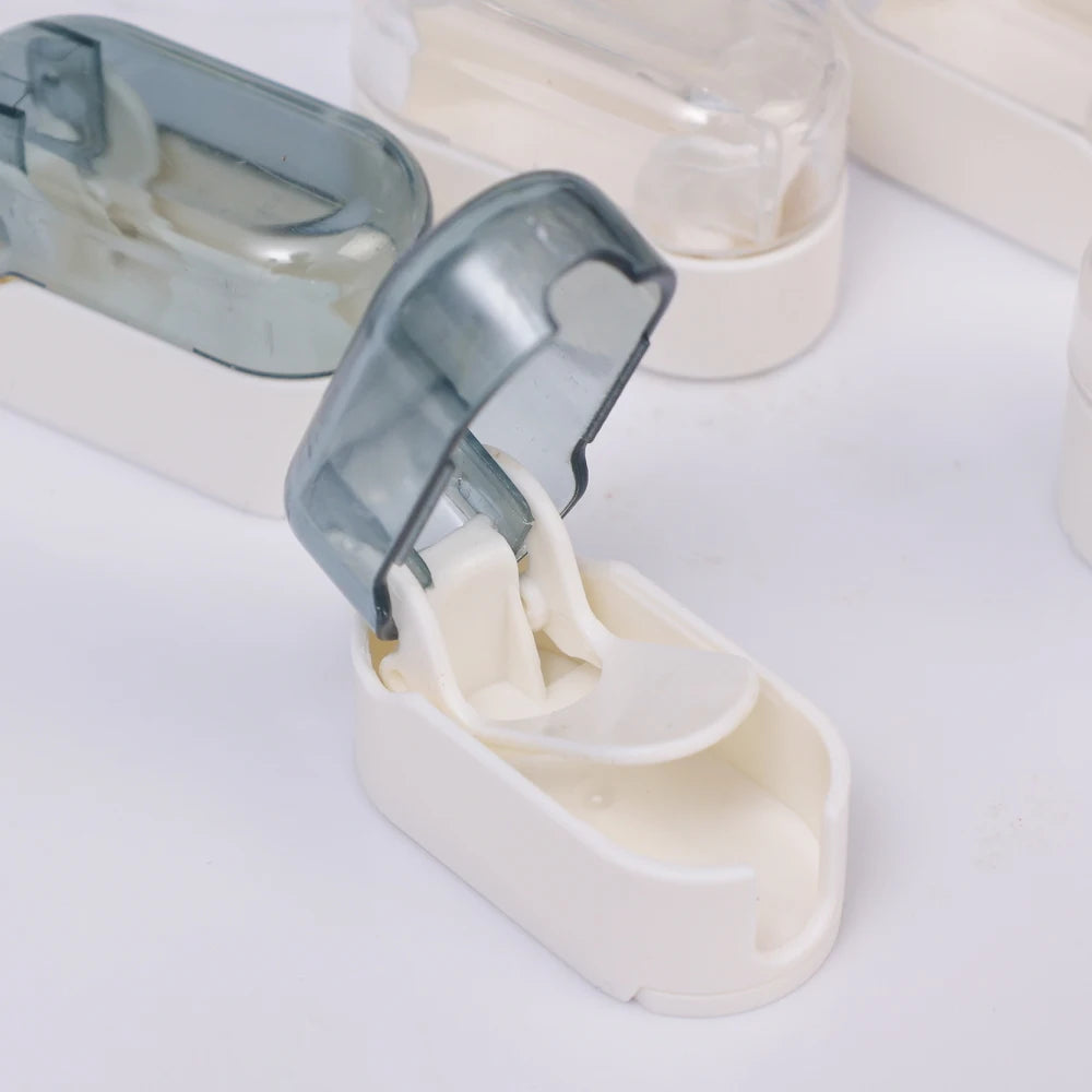 NONEM Zahnbürstenhalter Mit Abdeckung - Kapazität 1-5 Stück Größe 23,5x30,5 mm