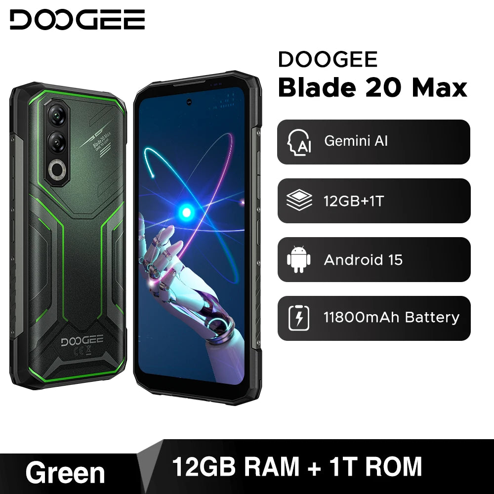 DOOGEE Blade20 Max Outdoor-Smartphone - 11800mAh 33W 6,6 Zoll
