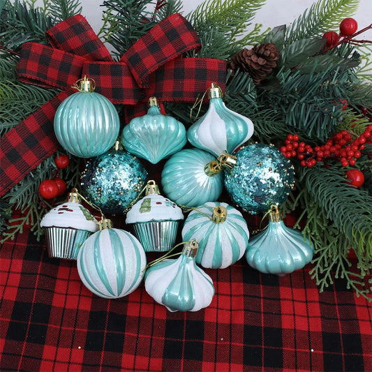 Electronic Farbige Schaumseidenkugeln Glitzernde - Ø6cm,13Stk Rot Grün