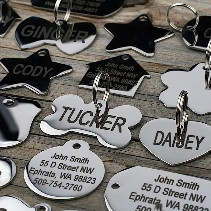 Haustier-ID-Tag 2025: Personalized-Engraved Anti-Lost - Pet Safety Collection