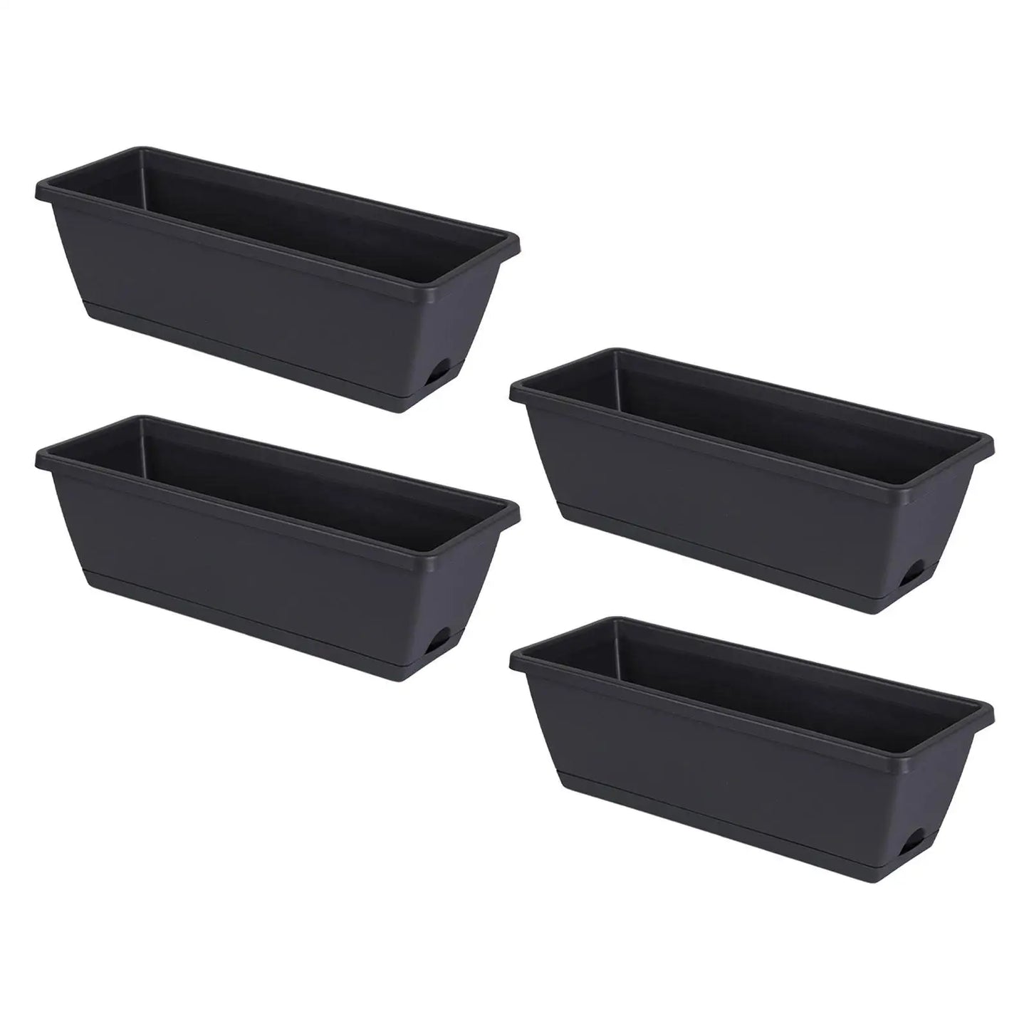 Kesoto Fensterkasten Mit Abfluss - 4er Set 60x15x12 cm