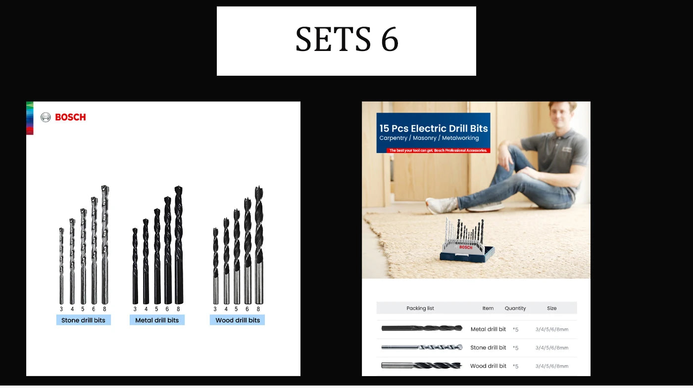 Bohrer-Set 2025: Bosch Mix Drill Bit Sets 7/15/25/33/43pcs High-speed Steel - Drilling Bit Impact Drill PH/PZ/S/L/HEX Magnetic Screwdriver Head Collection