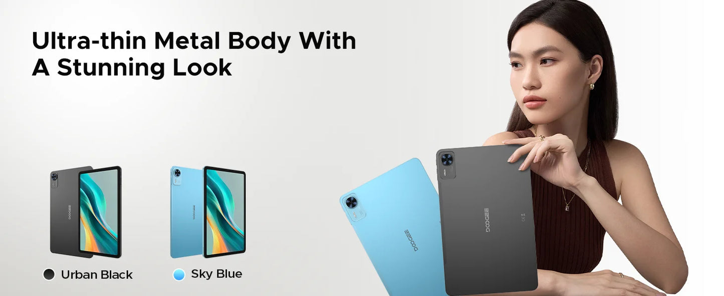 DOOGEE T36 Ultra Slim - Kapazität 256GB, Leistung 2,2GHz Octa Core Größe 12 Zoll