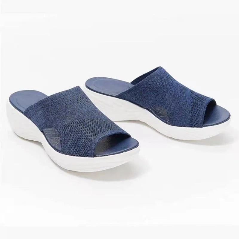 Woman Sandals Shoes Summer Elegant Women's Sandals Slides Sandals Ladies Wedge Shoes Woman Breathable Female Footwear Slipper
