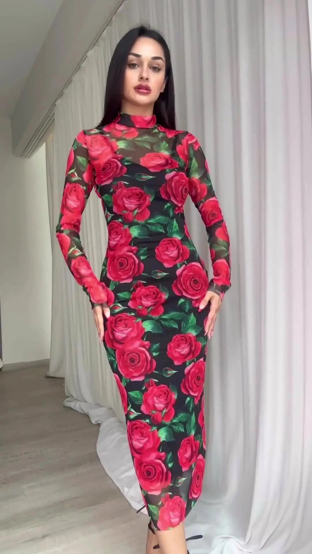 Eid Muslim Dress for Women Print Bodycon Vestidos Abaya Morocco Party Dresses Ramadan Kaftan Islam Dubai Arab Long Robe 2024
